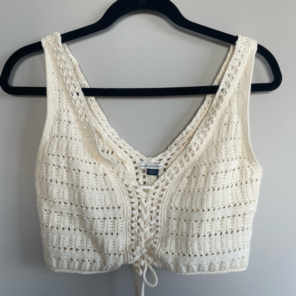 Crochet crop top (part of matching set!)